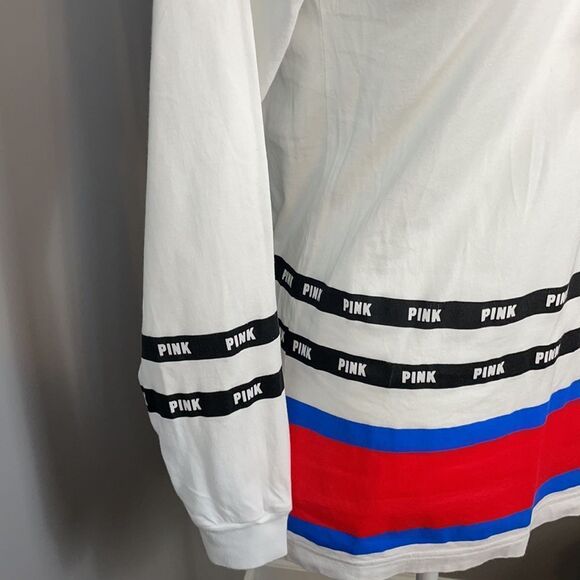 Pink Victoria’s Secret Lace Up Pullover. Size XS - Picture 5 of 11